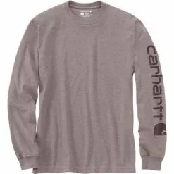 Carhartt Loose Fit Heavyweight Long-Sleeve Logo Sleeve Graphic T-Shirt Men's