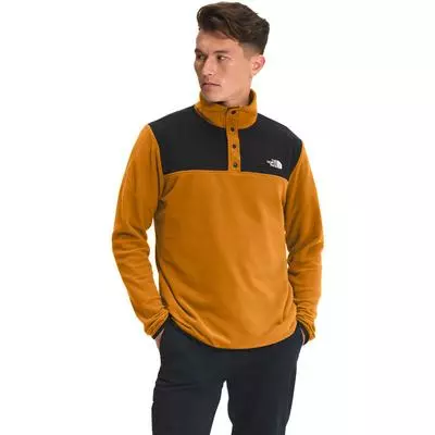 The North Face TKA Glacier Snap-Neck Pullover Fleece Top Men's 1 The North Face TKA Glacier Snap-Neck Pullover Fleece Top Men's