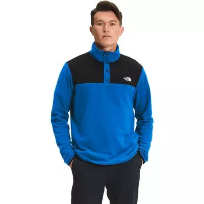 The North Face TKA Glacier Snap-Neck Pullover Fleece Top Men's 2 The North Face TKA Glacier Snap-Neck Pullover Fleece Top Men's - Image 2