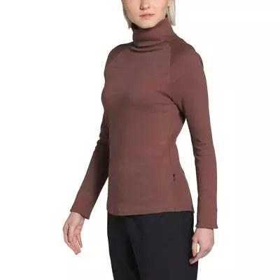 The North Face Explore City Long Sleeve Cotton Turtleneck Women's 2 The North Face Explore City Long Sleeve Cotton Turtleneck Women's - Image 2