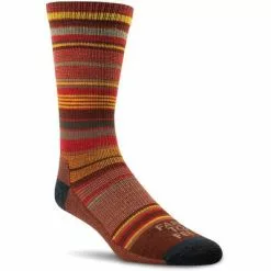 Farm To Feet Ithaca Ultra-Lightweight Crew Socks Women's -Hot Sale Clothing Store 96779 RED CLAY HEATHER m