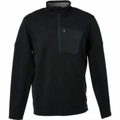 Spyder Bandit Hybrid Half Zip Fleece Jacket Men's 5 Spyder Bandit Hybrid Half Zip Fleece Jacket Men's -Hot Sale Clothing Store 98150 BLACK m