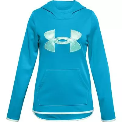 Under Armour Armour Fleece Glitter Logo Hoodie Girls' 2 Under Armour Armour Fleece Glitter Logo Hoodie Girls' - Image 2