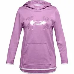 Under Armour Armour Fleece Glitter Logo Hoodie Girls' 5 Under Armour Armour Fleece Glitter Logo Hoodie Girls' -Hot Sale Clothing Store 99167 POLR PRPCRYSTL LILC m