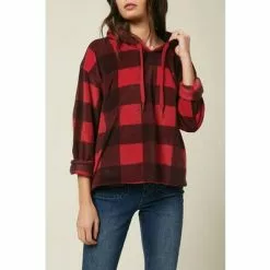 ONeill O'Neill Hampton Long Sleeve Superfleece Hoodie Womens -Hot Sale Clothing Store 99611 GARNET m