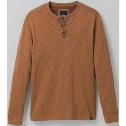 Prana Ronnie Henley Men's -Hot Sale Clothing Store 99666 WALNUT m