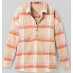 Prana Dante Flannel Top Women's -Hot Sale Clothing Store 99709 SUNDRIED m