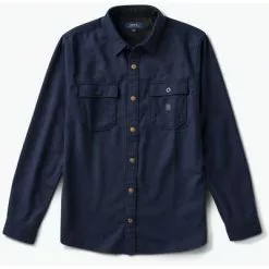 Roark Nordsman Flannel Shirt Men's -Hot Sale Clothing Store 99930 DARK NAVY m